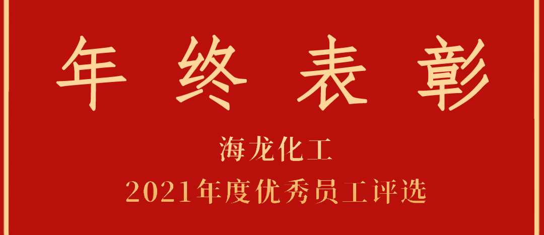 <strong>表彰！海龍化工2021年度優(yōu)秀員工優(yōu)秀部門評選</strong>
